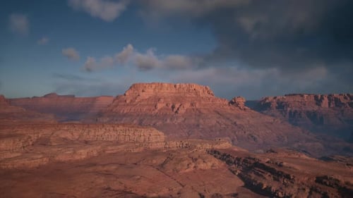 Scenic View of Sunrise in Grand Canyon National Park