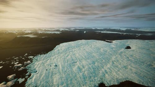 Scientific Exploration Capturing Ice Features and Data Collection Points