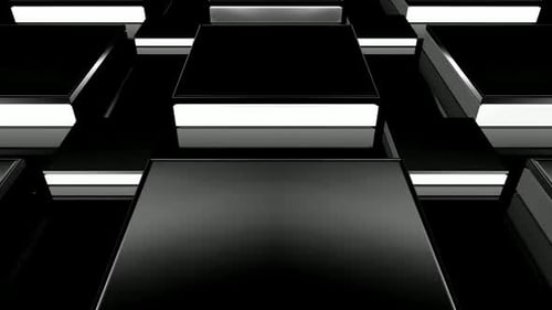 Elite Background with Black and White Tiles, Exclusive, Reflection, Unique Design, 3D Render