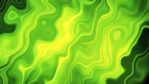 Abstract Fluid Green Yellow Waves Background Motion