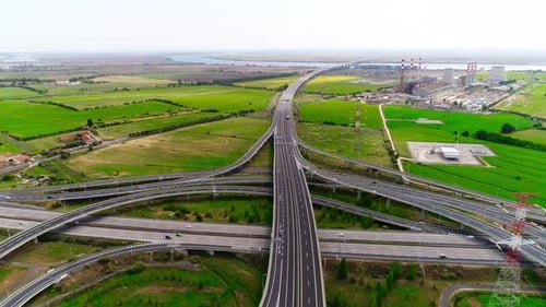 Car Traveling in Highway