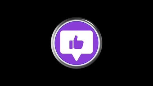 3D Animated Social Media Like Button Icon