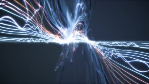 100 Bpm Synchronised Blue Tones Audio Spectrum Vj Loop Background 4 K 60 Fps
