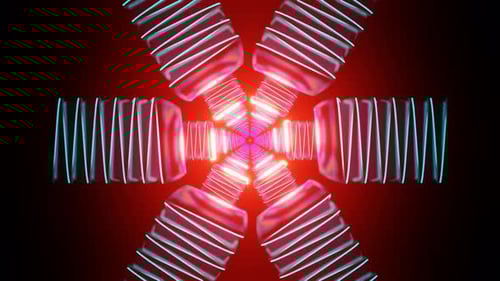 Hypnotic Neon Disco Lights Pulse in a Dynamic Rhythmic VJ Loop