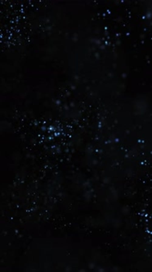 Abstract Floating Blue Particles Overlay Loop