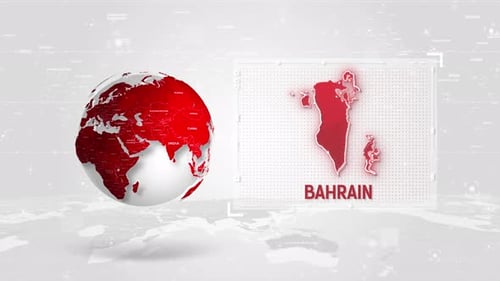 Futuristic Globe Rotation with Country Map Reveal