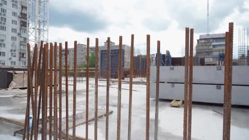 Construction of a Skyscraper Concrete Base
