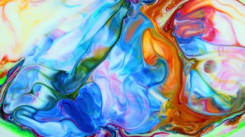 Abstrakte bunte Tintenbewegungen verteilen sich auf Wasser Textur 691