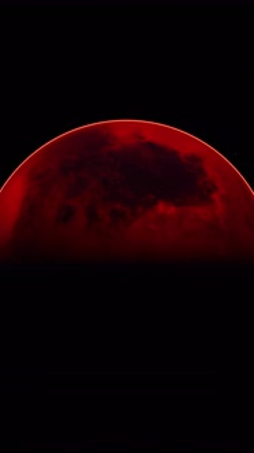 Red Planet Mars in the Starry Sky