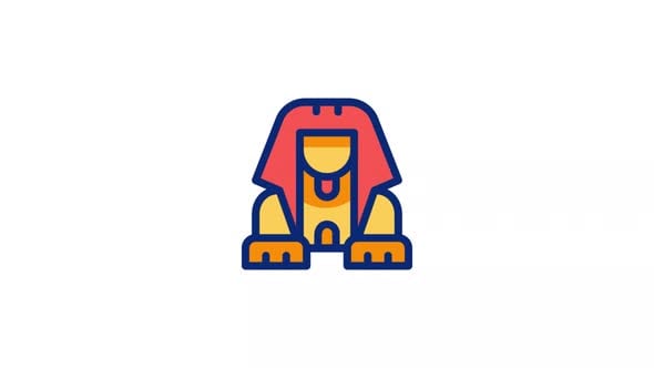 Great Sphinx of Giza Animated Icons , Elements Motion Graphics ft ...