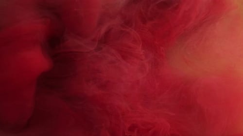 Hot Wave Fire, roter Farbspritzer, glühender Rauch