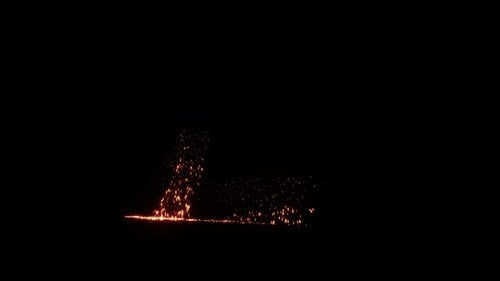 Dynamic Sparkling Arrow Line Reveal Element