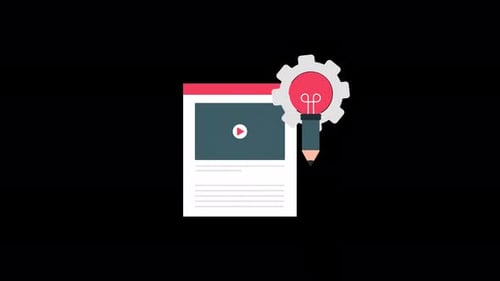 Animated Flat Design Icons: Ideas, Creativity, and Content Process