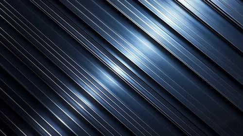 Abstract diagonal metallic lines