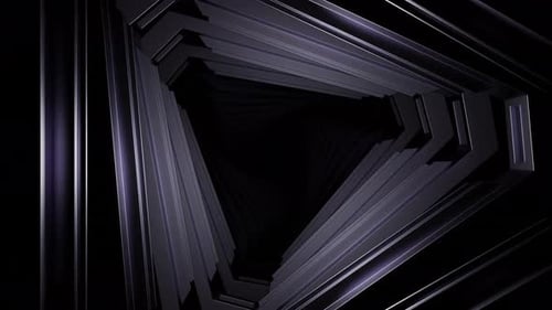 Dreieckiger 3D-Tunnel