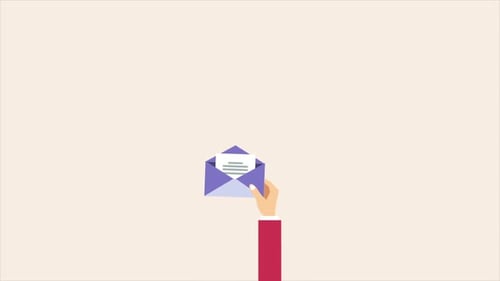 A Man With A Letter In His Hand