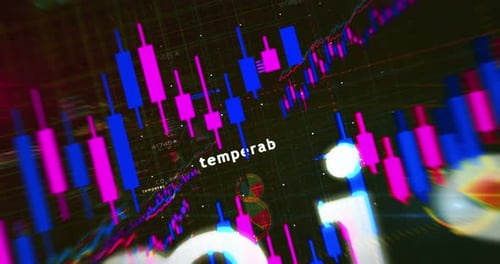 Global warming charts and graphs diagram fast zoom loop