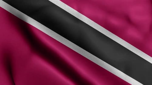 Trinidad And Tobago National Flag Waving Loop