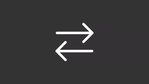 Animated Arrows White Line Ui Icon