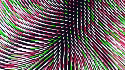 Red White And Green Turbolent Tubular Abstract Background VJ Loop l 4K
