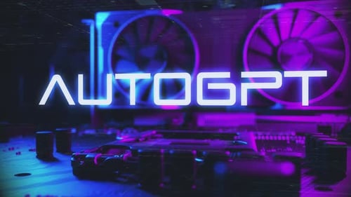 Autogpt - Futuristic Technology Type Animation