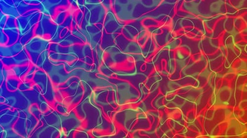 Neon Abstract Glowing Lines Energy Background Loop