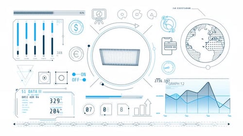 Dynamic Animation On The Theme Of E-Payments And International Transfers 4K