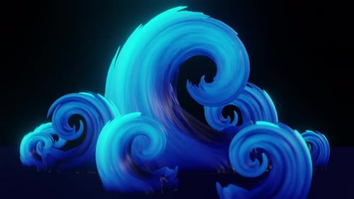 Spiral Wave 3d Abstract Element