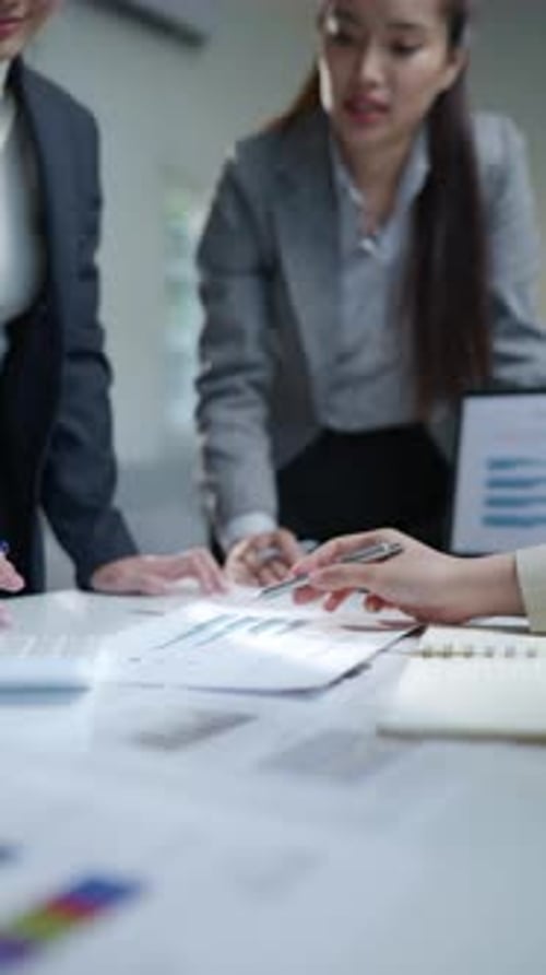Group of teamwork businessman working and brainstorming in office