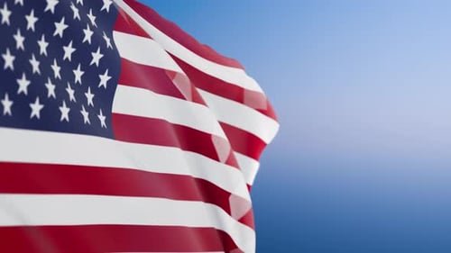 Concept of patriotism and American pride. US government and politics.