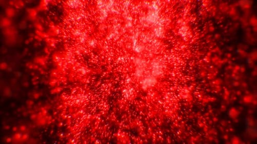 Dynamic Red Particle Flow Abstract Motion Background