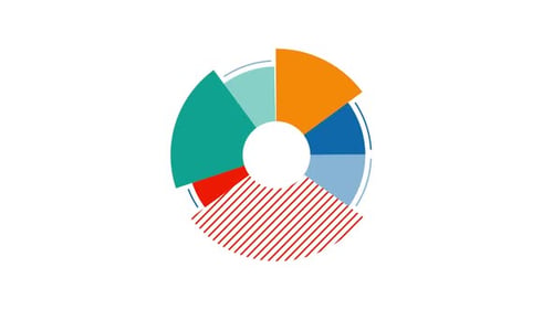 Flat Design Animated Pie Chart Infographic