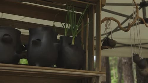 stylish earthenware and whistles at the fair