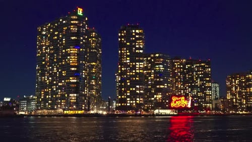 New York City Skyscrapers street in Brooklyn