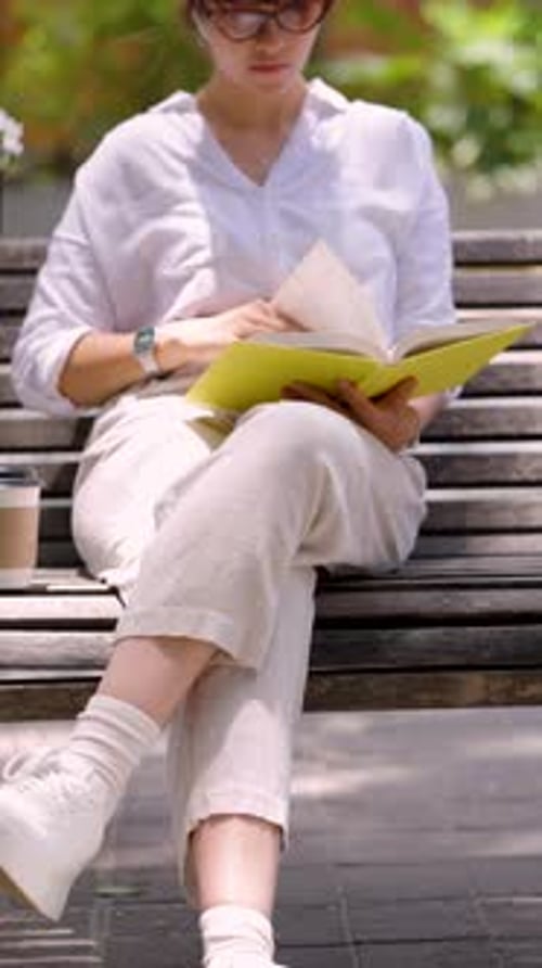A Quiet Reading Session in the Park