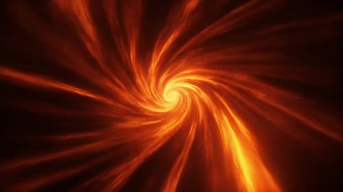 Abstrakte Fire Vortex-Bewegungsgrafik, Wirbeleffekt, Orange, Energy T