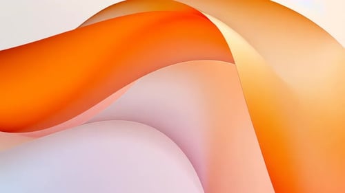 Dynamic Orange Fluid Waves Abstract Background Loop