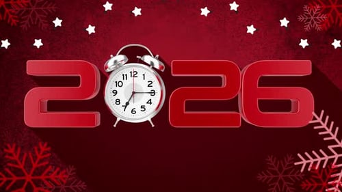 2026 Wecker-Hintergrund