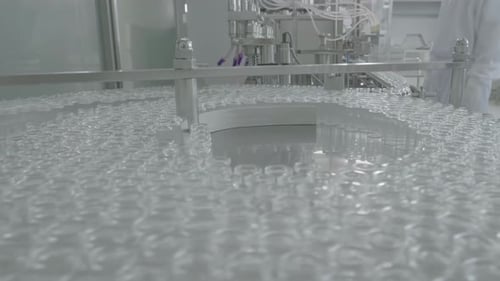 À l'intérieur d'une usine industrielle, une main-d'œuvre qualifiée composée de scientifiques et de techniciens collabore