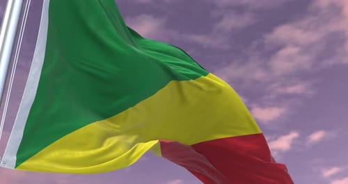 Vídeo Corporativo Minimalista de Animación de la Bandera de la República del Congo