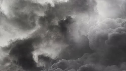 Dramatic Time-Lapse of Dark Storm Clouds
