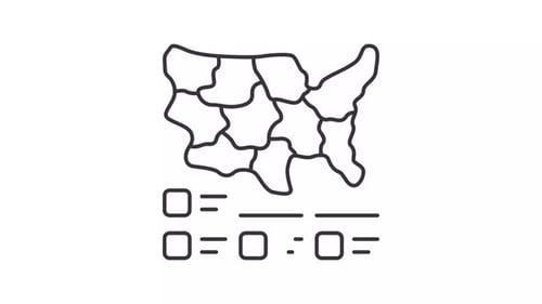 Tile map line animation