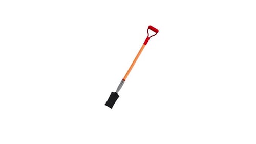 Flat Design Shovel Tool Construction Animation