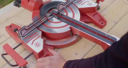 Miter Saw Adjustment on Workbench