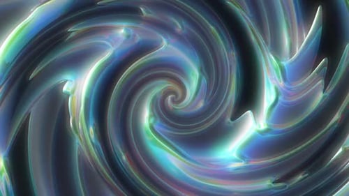 Abstract Iridescent Swirl Motion Background