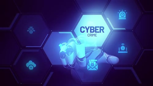 Animação de tela sensível ao toque do Cyber