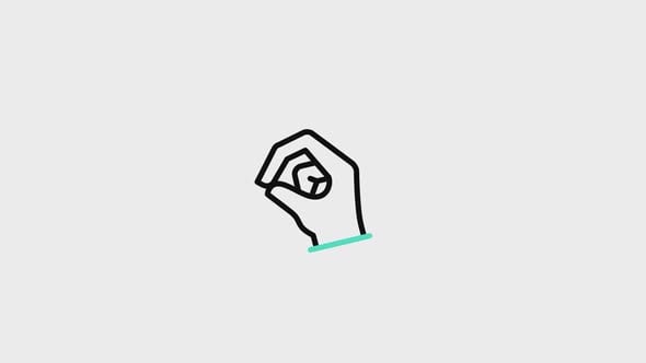 Pinch Animated Icon, Elements Motion Graphics ft. finger snap & finger ...