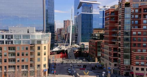 Denver, Colorado/États-Unis - 11 avril 2019 : Drone au-dessus de Denver