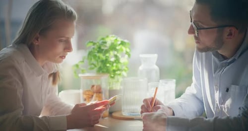 Business People Workers Talking Working in Office