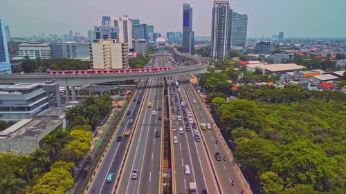 Jakarta City Skyline In Daytime Hd